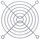 InLine® Lüftergitter Metall, verchromt, 92x92mm