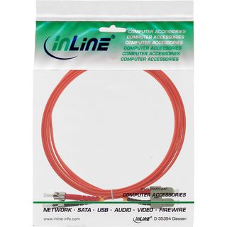 InLine LWL Duplex Kabel, SC/ST, 50/125m, OM2, 1m