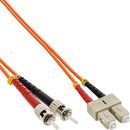 InLine LWL Duplex Kabel, SC/ST, 50/125m, OM2, 1m
