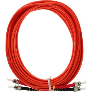 InLine LWL Duplex Kabel, ST/ST, 50/125m, OM2, 15m