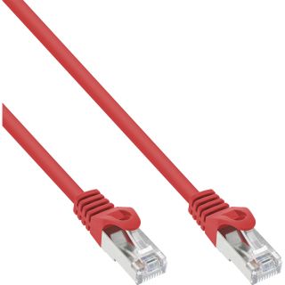 InLine Patchkabel, SF/UTP, Cat.5e, rot, 3m