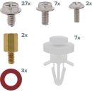 InLine Schraubenset, mit Abstandshalter etc.