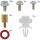InLine® Schraubenset, mit Abstandshalter etc.