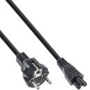 InLine Netzkabel fr Notebook, 3pol Kupplung, schwarz, 2m