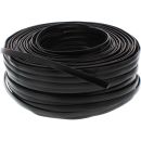 InLine® Modularkabel, 8adrig Flachband schwarz, 100m...