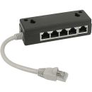 InLine ISDN Verteiler, 5x RJ45 Buchse, 15cm Kabel, mit...