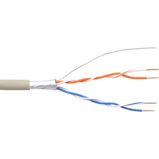 InLine Telefon-Kabel 4-adrig, 2x2x0,6mm, zum Verlegen, 100m Rolle