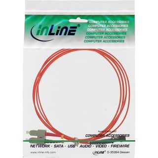 InLine LWL Duplex Kabel, MTRJ/SC, 50/125m, OM2, 2m