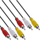 InLine® Cinch Kabel, Audio/Video 3x Cinch, Stecker /...