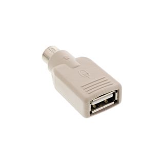 InLine USB PS/2 Adapter, USB Buchse A auf PS/2 Stecker