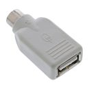 InLine® USB PS/2 Adapter, USB Buchse A auf PS/2 Stecker