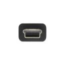 InLine® USB 2.0 Mini-Kabel, USB A ST an Mini-B ST (5pol.), schwarz, 2m