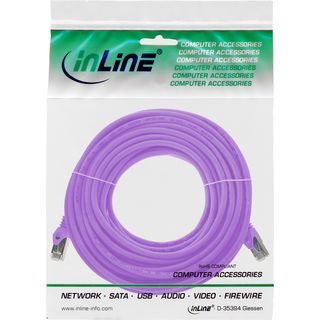 InLine Patchkabel, SF/UTP, Cat.5e, purple, 7,5m