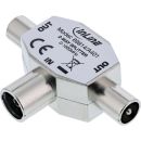 InLine® Antenne T-Verteiler für TV, 1x Koax...