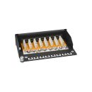 InLine® Patchfeld Cat.6 8-fach, Desktop, schwarz,...