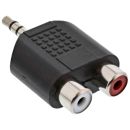 InLine Audio Adapter, 3,5mm Klinke Stecker an 2x Cinch...