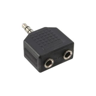 InLine Audio Adapter, 3,5mm Klinke Stecker an 2x 3,5mm Klinke Buchse, Stereo