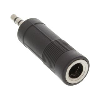 InLine Audio Adapter, 3,5mm Klinke Stecker Stereo an 6,3mm Klinke Buchse, Stereo