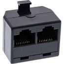 InLine® ISDN Verteiler, 1x RJ45 Stecker an 2x RJ45...