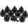 InLine® Rändelschrauben für Gehäuse, Alu, schwarz, 10er Pack