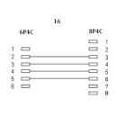 InLine® Modularkabel, RJ45 zu RJ11 Stecker / Stecker,...