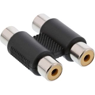 InLine Audio Adapter, 2x Cinch Kupplung, Buchse / Buchse