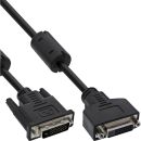 InLine® DVI-D Verlängerung, Dual Link 24+1 ST...