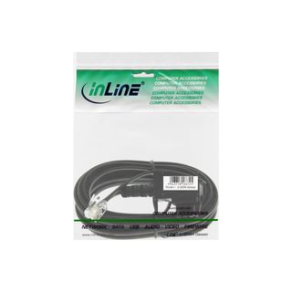 InLine TAE-F Kabel, 6polig/4adrig, fr Import, TAE-F Stecker an RJ11 Stecker, 3m