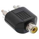 InLine Audio Adapter, Cinch Buchse an 2x Cinch Stecker