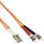 InLine® LWL Duplex Kabel, LC/ST, 50/125µm, OM2, 2m