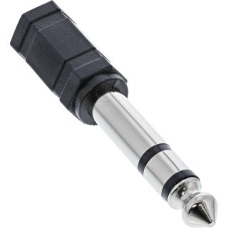 InLine Audio Adapter, 6,3mm Klinke Stecker an 3,5mm Klinke Buchse, Stereo