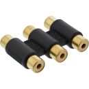 InLine Audio/Video Adapter, 3x Cinch Buchse auf 3x Cinch...