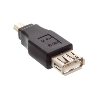 InLine USB 2.0 Adapter, Buchse A auf Mini-5pol Stecker