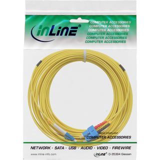 InLine LWL Duplex Kabel, LC/SC, 9/125m, OS2, 20m