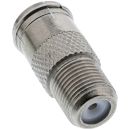 InLine® Adapter F-Quick-Stecker (SAT) auf F-Buchse (SAT)