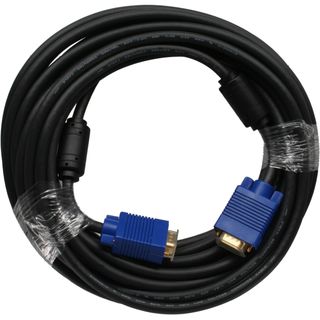 InLine S-VGA Kabel Premium, 15pol HD Stecker / Stecker, schwarz, 10m