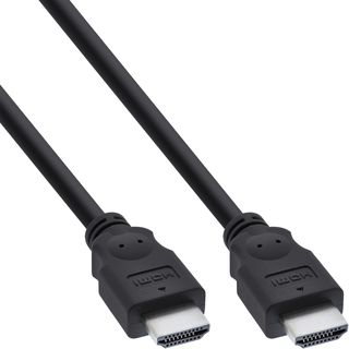 InLine HDMI Kabel, HDMI-High Speed, Stecker / Stecker, schwarz, 5m