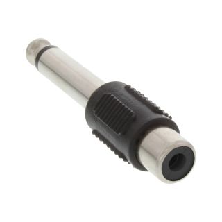 InLine Audio Adapter, 6,3mm Klinke Stecker auf Cinch Buchse, Mono