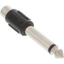 InLine® Audio Adapter, 6,3mm Klinke Stecker auf Cinch...