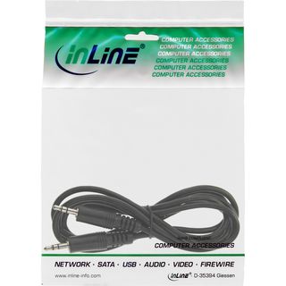 InLine Klinke Kabel, 3,5mm Stecker / Stecker, Stereo, 3m