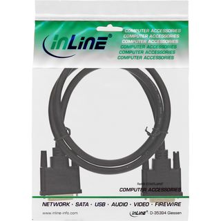InLine DVI-D Anschlusskabel Premium, digital 24+1 Stecker / Stecker, Dual Link, 2m