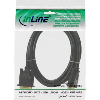 InLine DVI-D Anschlusskabel Premium, digital 24+1 Stecker / Stecker, Dual Link, 5m