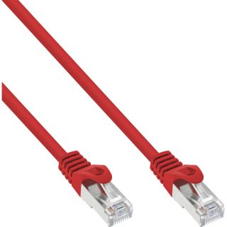 InLine Patchkabel, F/UTP, Cat.5e, rot, 10m