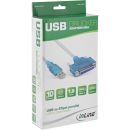 InLine® USB zu 25pol parallel, Drucker-Adapterkabel, 1,8m