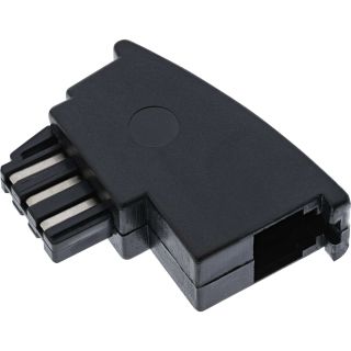 InLine TAE-F Adapter, TAE-F Stecker auf RJ11 Buchse, fr Import Telefone