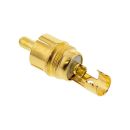 InLine® Cinchstecker Lötversion, Metall schwarz,...