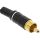 InLine® Cinchstecker Lötversion, Metall schwarz, Ring weiß, für 6mm Kabel