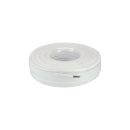 InLine® Modularkabel, 6adrig Flachband weiß,...