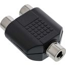 InLine Audio Adapter, 3,5mm Klinke Buchse Mono an 2x...