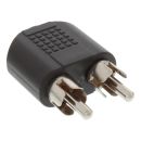 InLine Audio Adapter, 3,5mm Klinke Buchse Stereo an 2x...